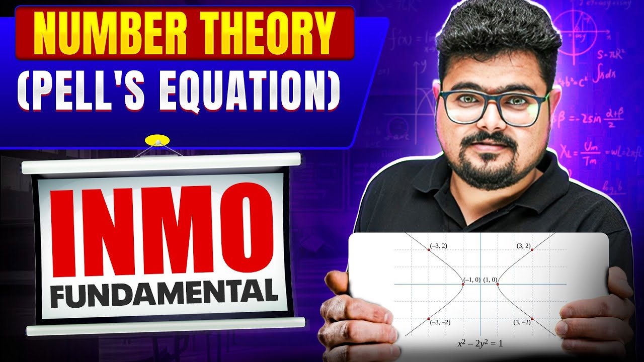 INMO Fundamentals: Number Theory (Pell's Equation) | Complete Basics for INMO 💪