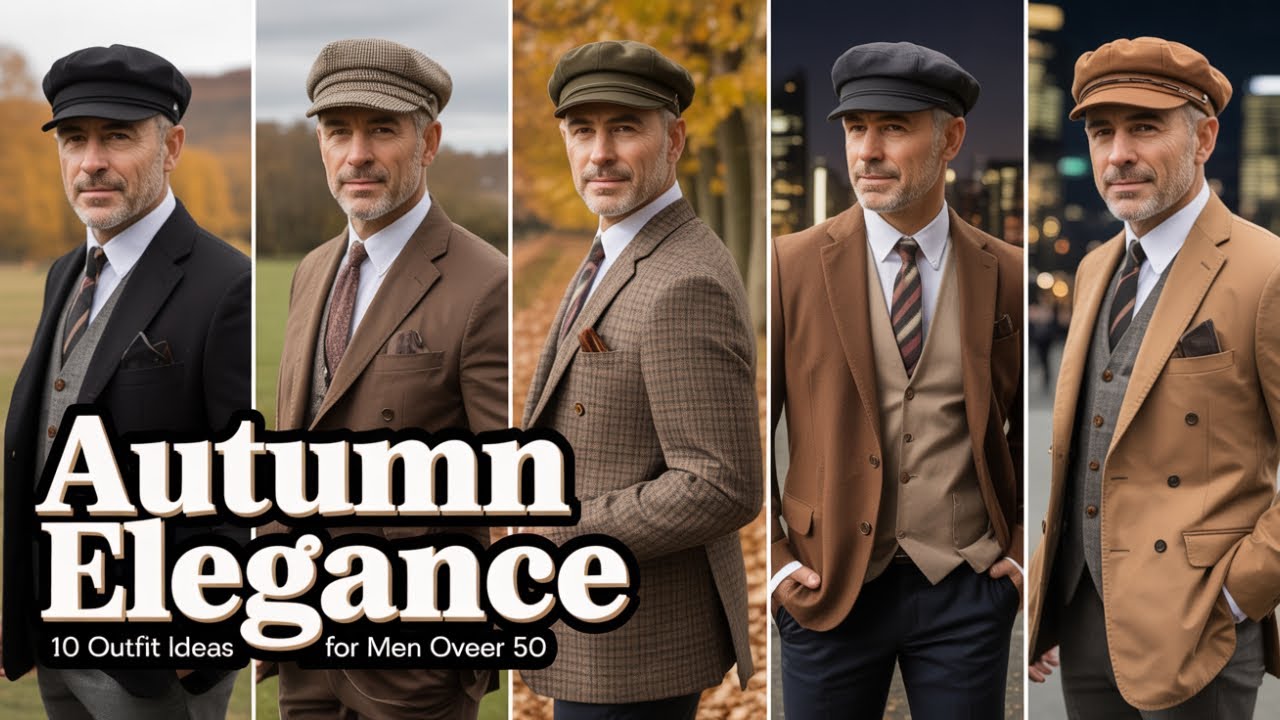 10 Elegant Autumn Outfits with Baker Boy Caps | Men’s Fashion Over 50