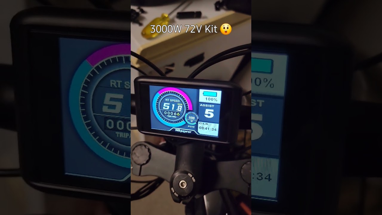 3000w 72v Kit throttle test