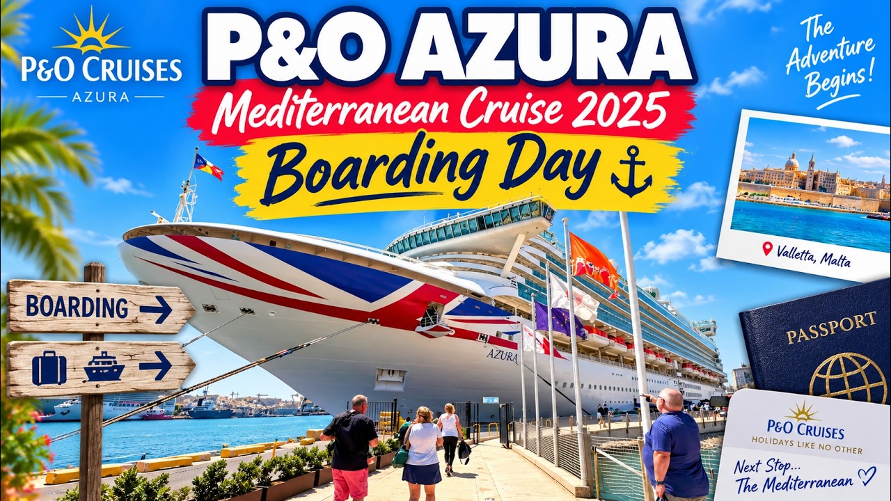 P&O Azura - Mediterranean Cruise 2025 - Boarding Day