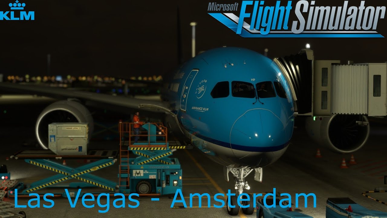 Gorgeous Departure Over Las Vegas Strip! 787-9 KLM | Las Vegas (LAS) to Amsterdam (AMS)