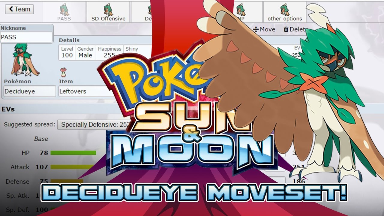 Decidueye Moveset Guide! How to use Decidueye! Pokemon Sun and Moon! w/ PokeaimMD!
