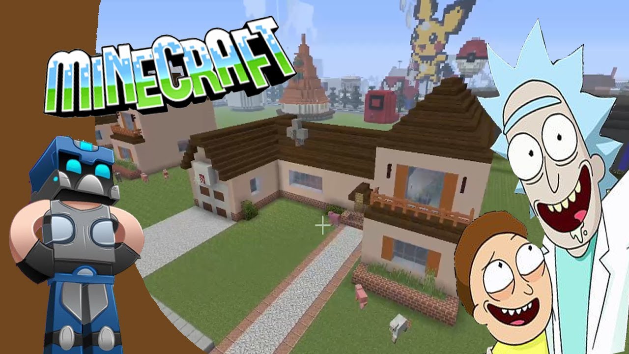 Minecraft: Como hacer la Casa de Rick And Morty Tutorial