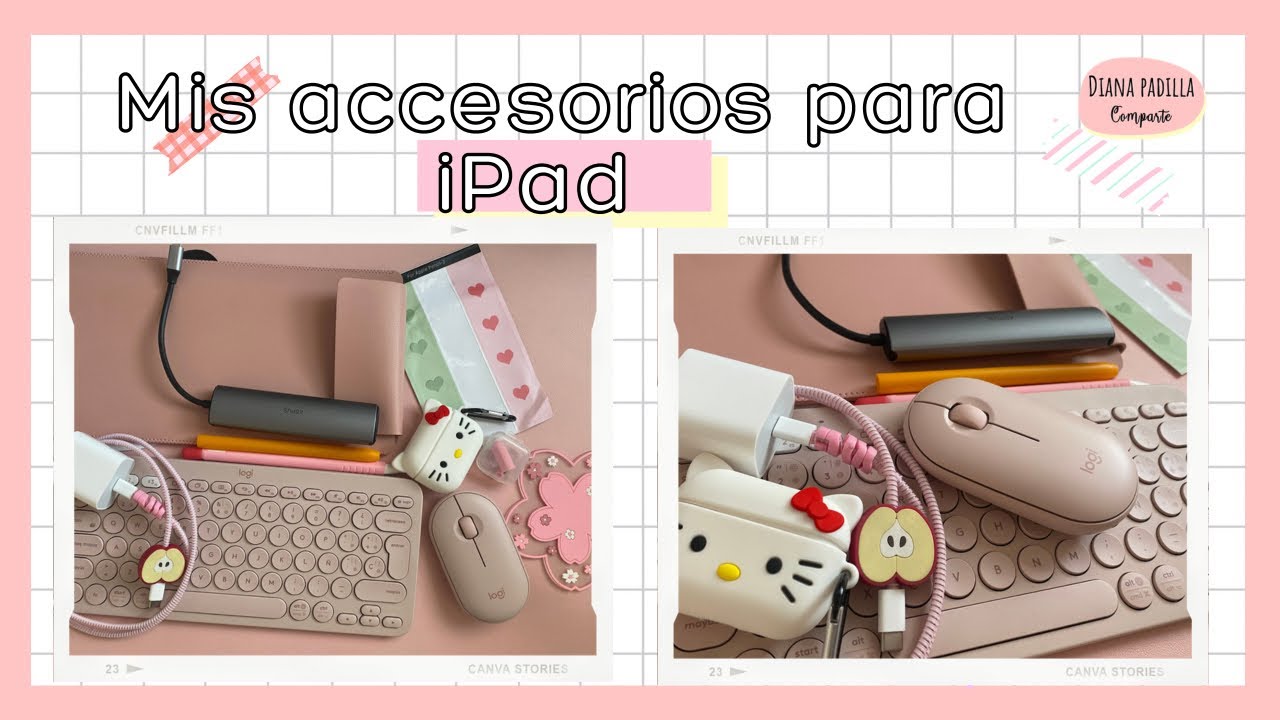 😱💕 Te muestro TODOS Mis accesorios para el iPad PRO 💖🌸 Todo muy adorable y hermoso 🎀😍