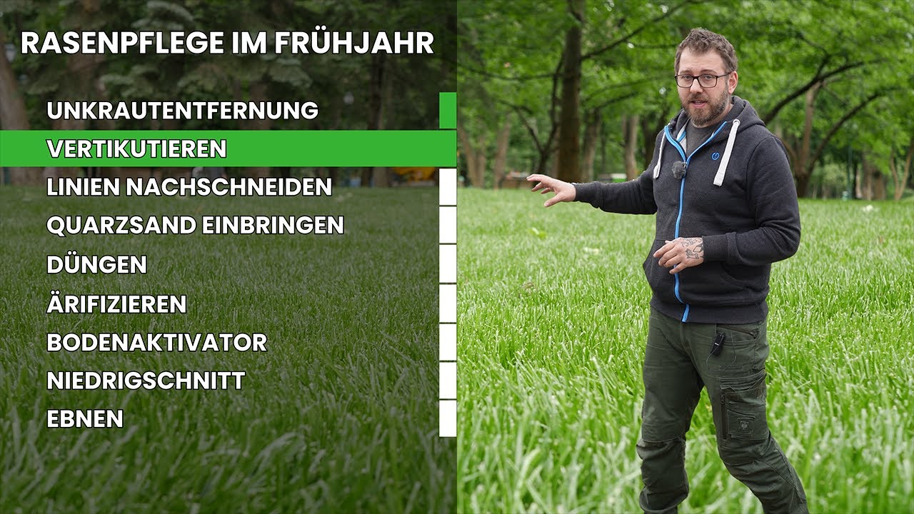 Rasenpflege im Frühjahr | Vertikutieren & Düngen
