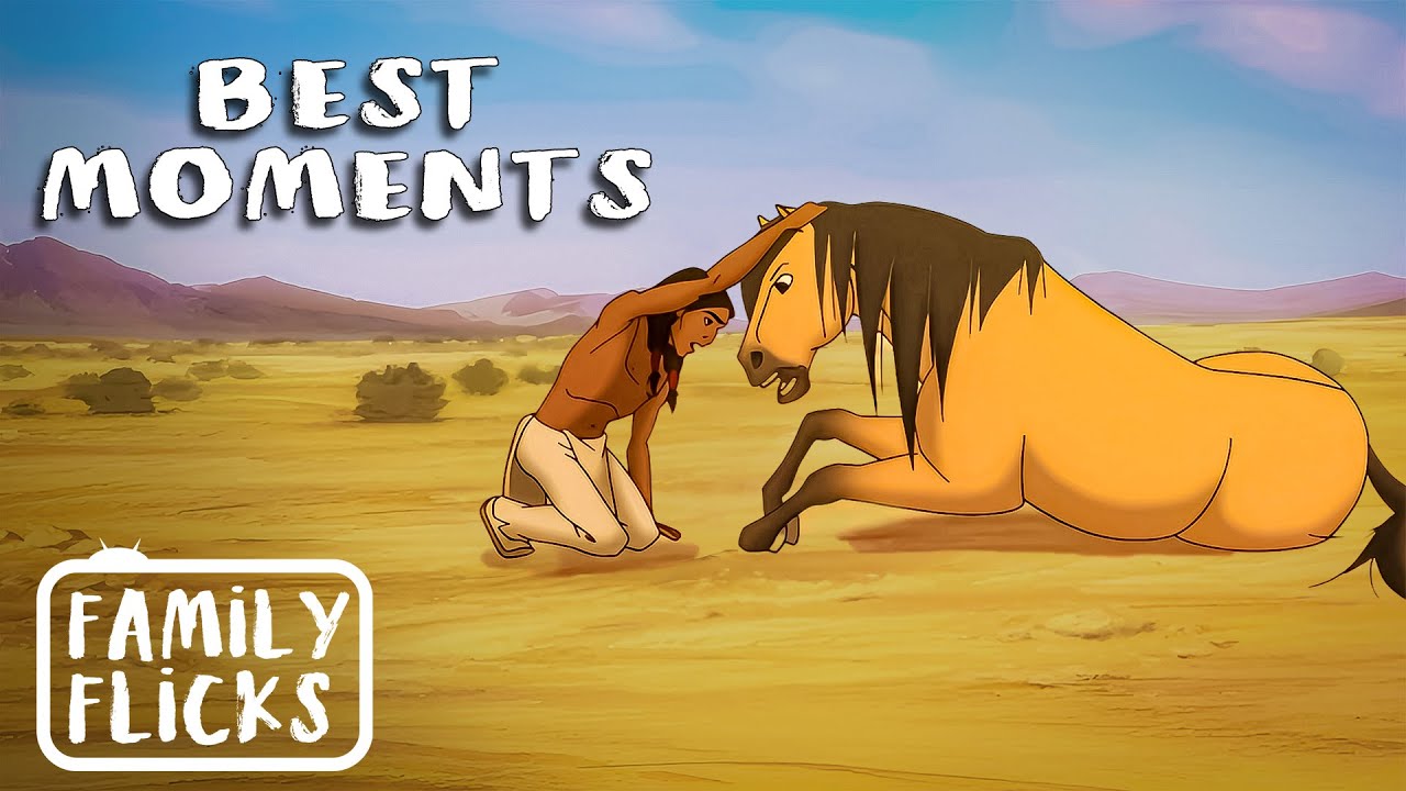 Best Moments Spirit Untamed and Spirit Stallion of the Cimarrron | Family Flicks