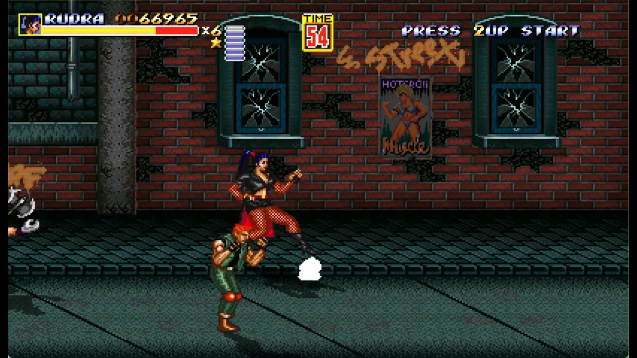 Streets of Rage Remake 5.2 -  Rudra Playthrough Longplay