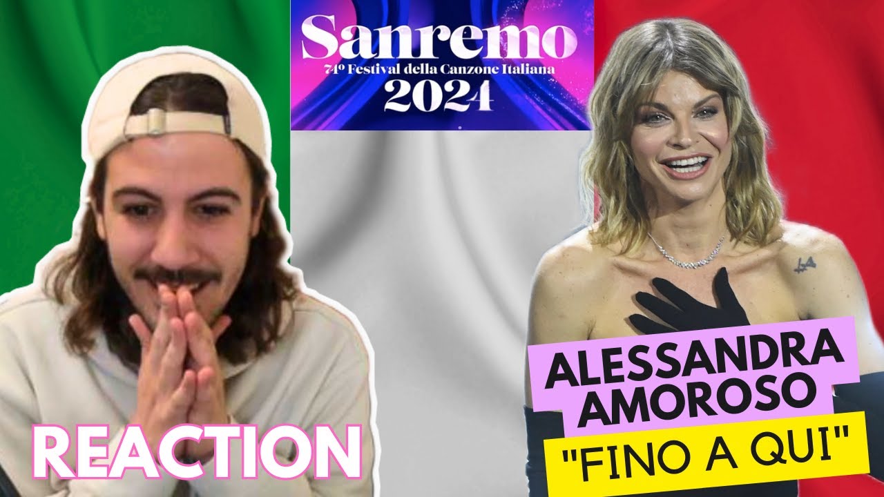 🇮🇹 Alessandra Amoroso - Fino A Qui Reaction SANREMO 2024 (SUBTITLED) Italia Sanremo 2024