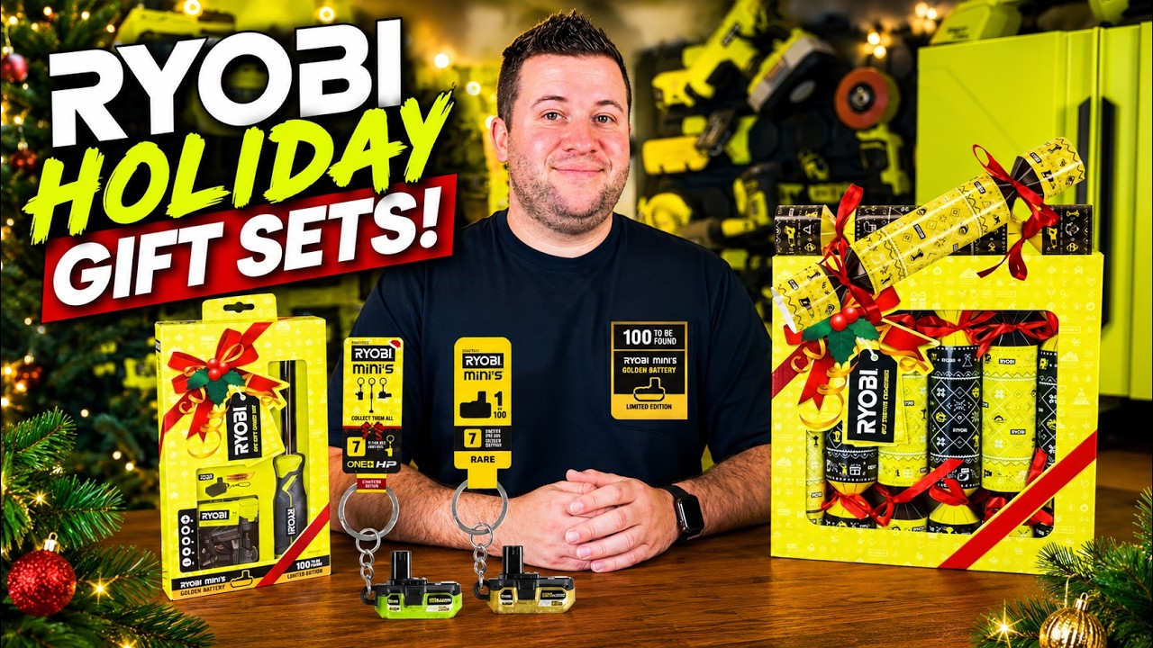 Подарочный набор Ryobi из 3 предметов и праздничный набор хлопушек Ryobi из 6 предметов. 1 из 100...
