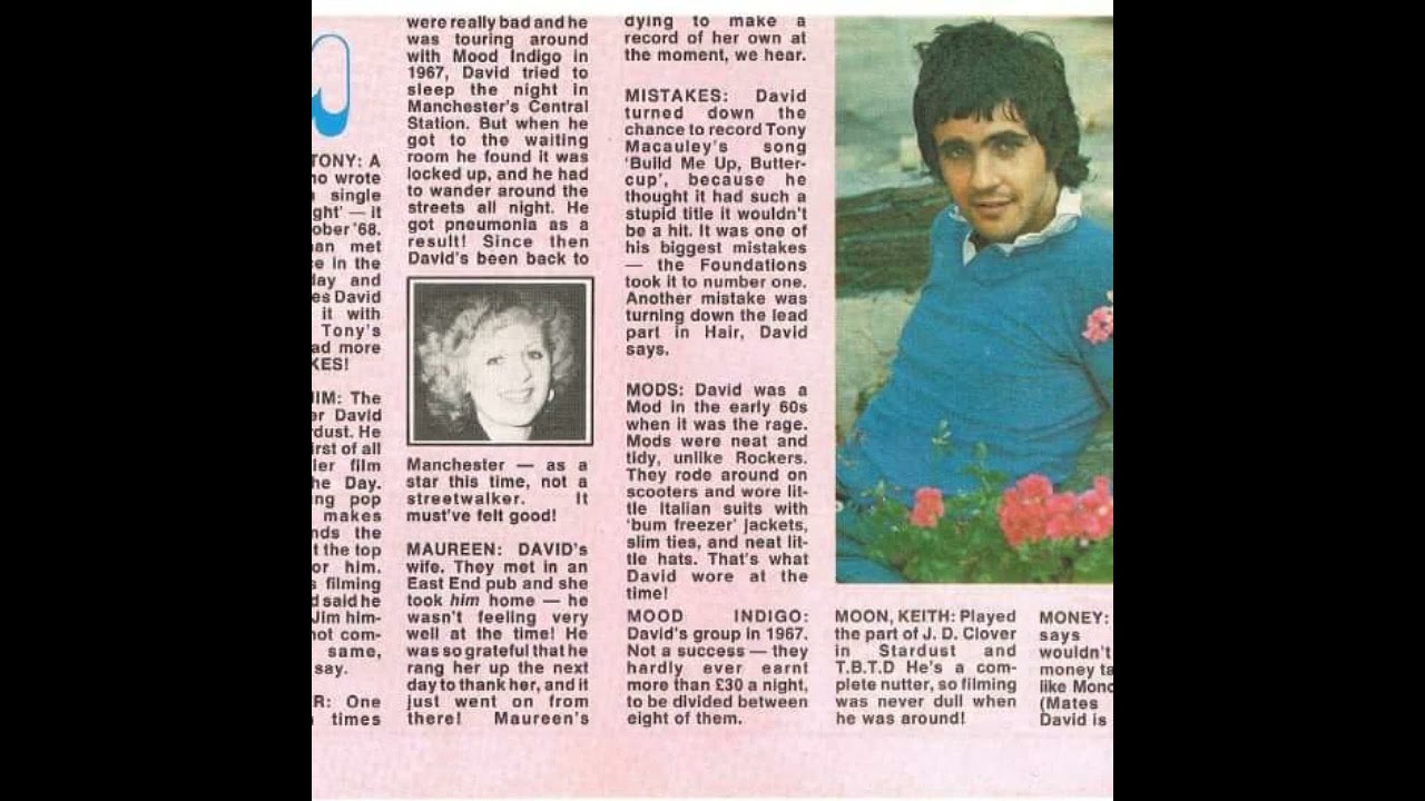 David Essex A Song for old lovers