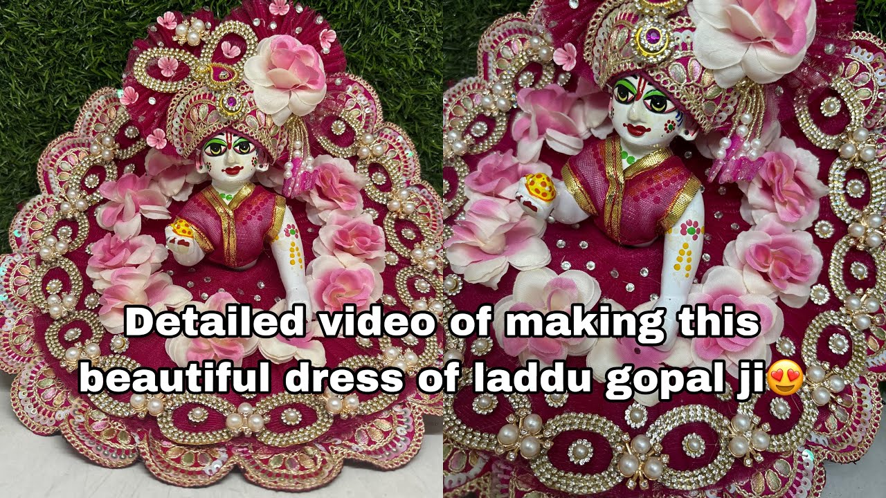 Laddu gopal ji ke lie ye beautiful poshak kaise ready karein || KK Groups || How to make poshak ||