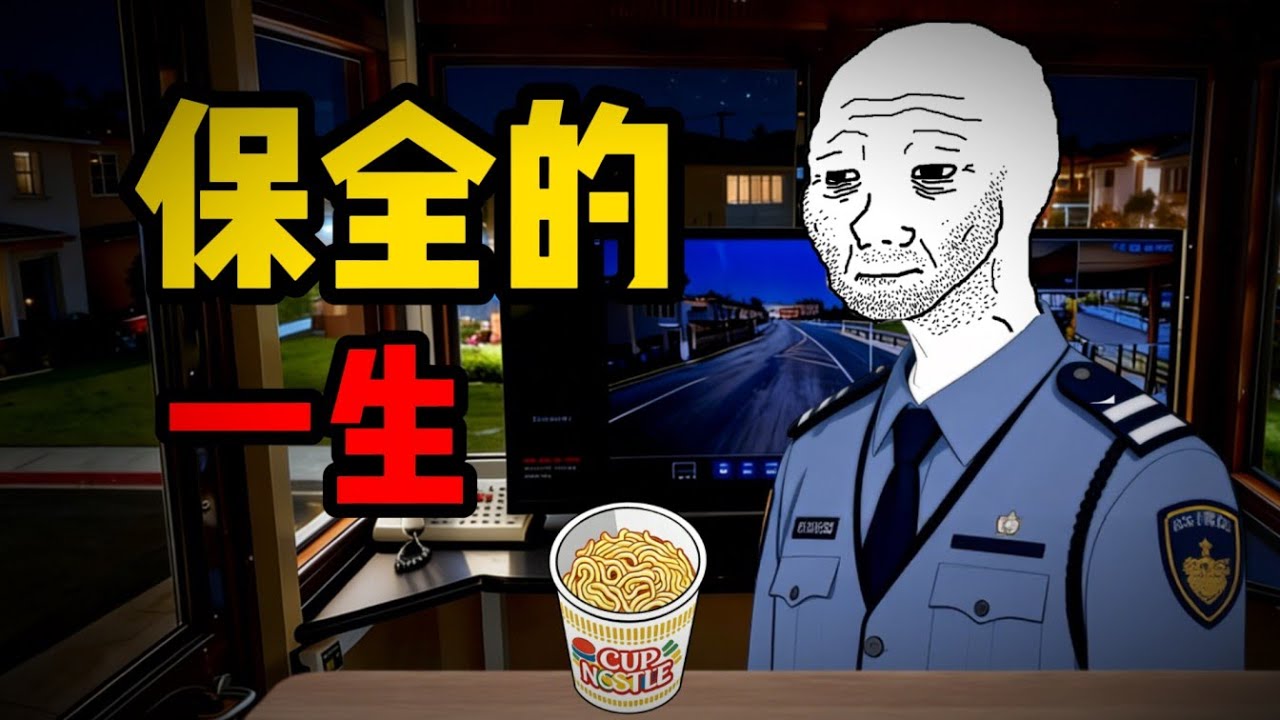 保全的一生 | 月薪3k ,幹嘛拼命？ | 原本只想混吃過日子.... #wojak  #搞笑         #保全 #现实
