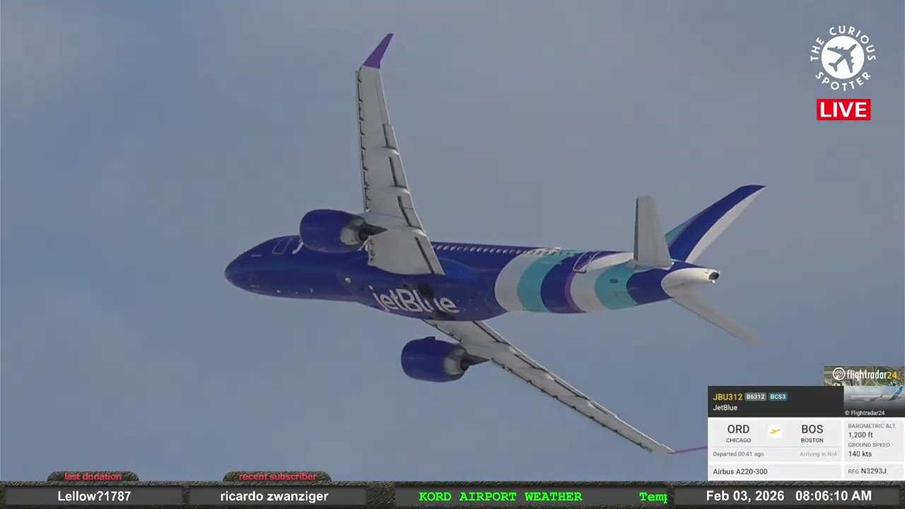 🔴 LIVE: ❄️ WINTER  PLANESPOTTING at CHICAGO O’HARE ✈️ - an AVGEEK PARADISE