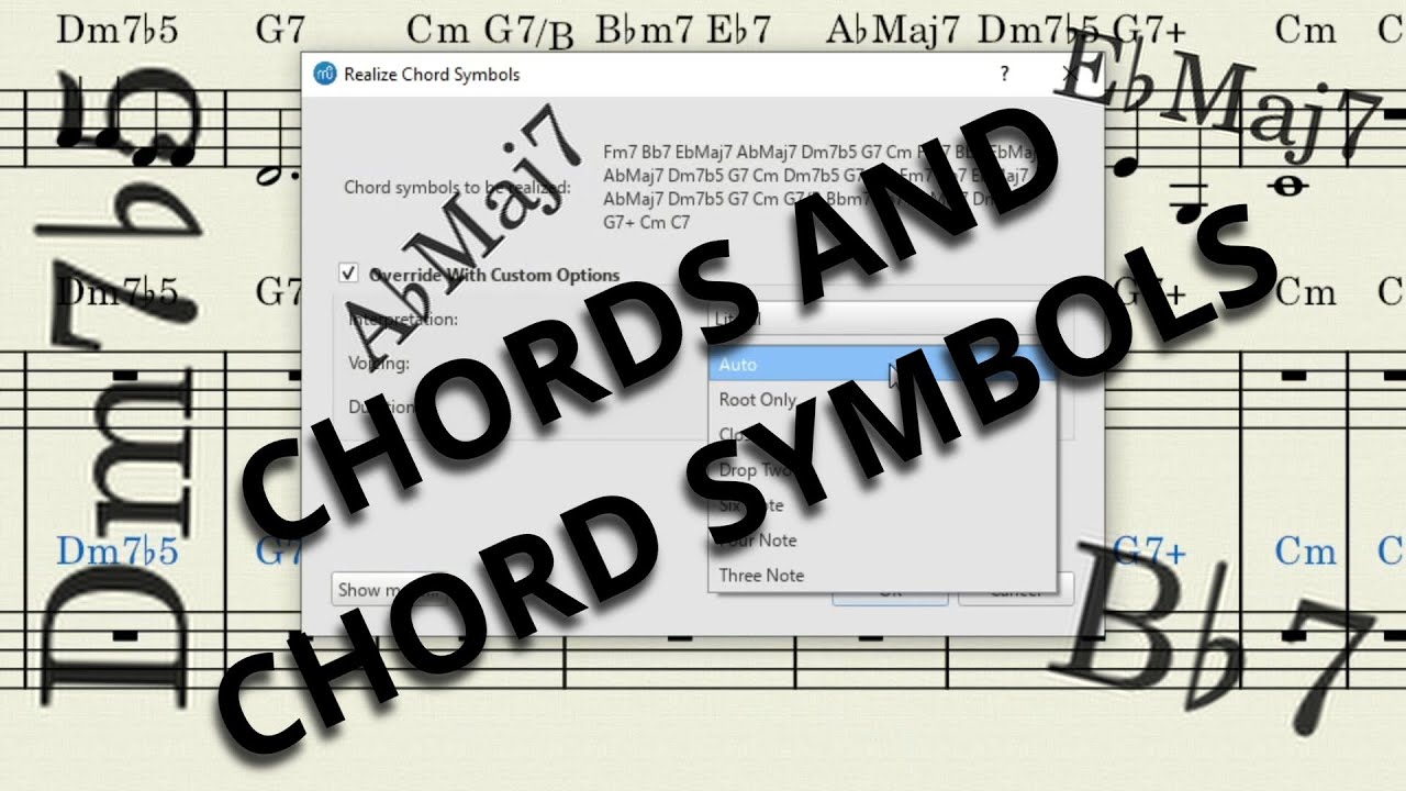 Учебник MuseScore 9 — Аккорды и их обозначения [средний уровень]