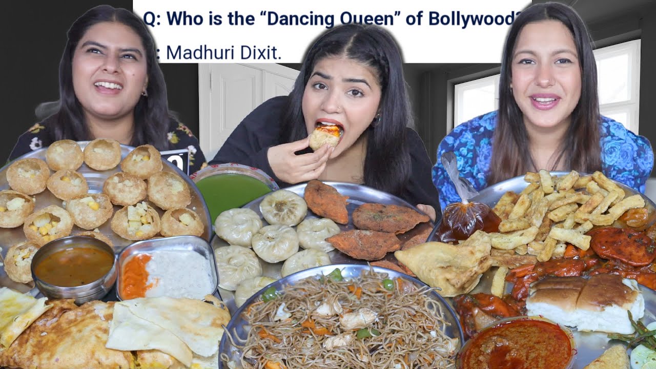 Bollywood Quiz Food Challenge | Golgappa, Spicy Momos, Paneer Noodles, Dosa, Sandwich, Manchurian..