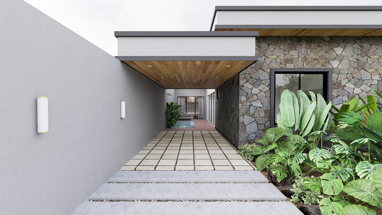 Modern Minimalist Villa – 33ft x 59ft (10m x 18m) Lot of Tropical Elegance | 3 Bedrooms