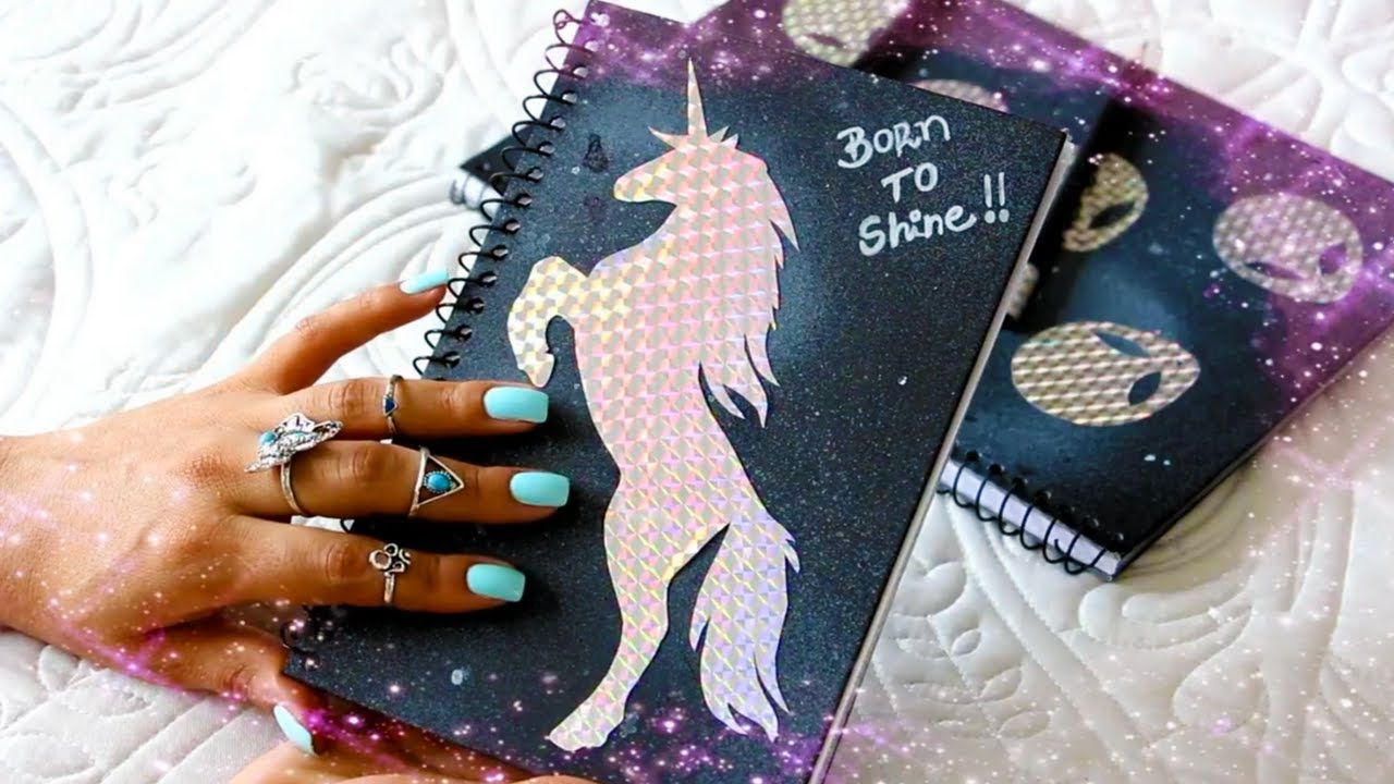 DIY: CADERNOS e LÁPIS ESTILO TUMBLR | #VoltaÀsAulas