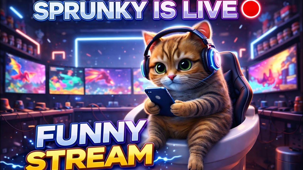Sprunky Vines is live!SPRUNKY IS LIVE 🔴 Funny Cat Gaming Stream