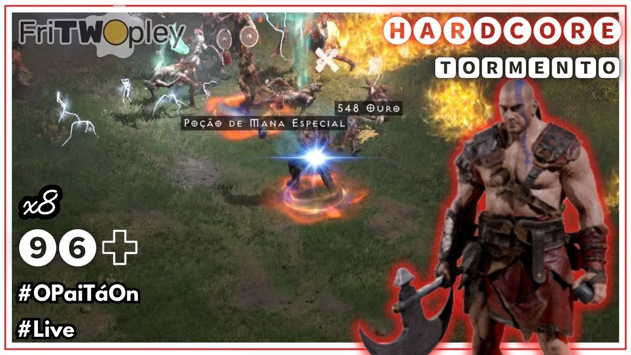 🔴 LIVE: HARDCORE TORMENTO BÁRBARO | Arremesso Duplo Golpe Duplo (Double Throw): Diablo 2 Resurrected