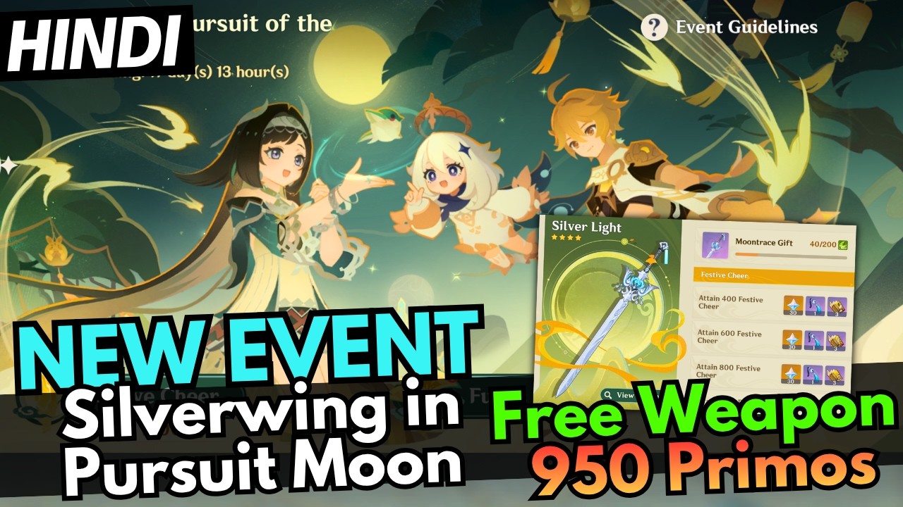 Genshin Silverwing In Pursuit Of The Moon Event Guide | FREE Weapon & 950 Primogems
