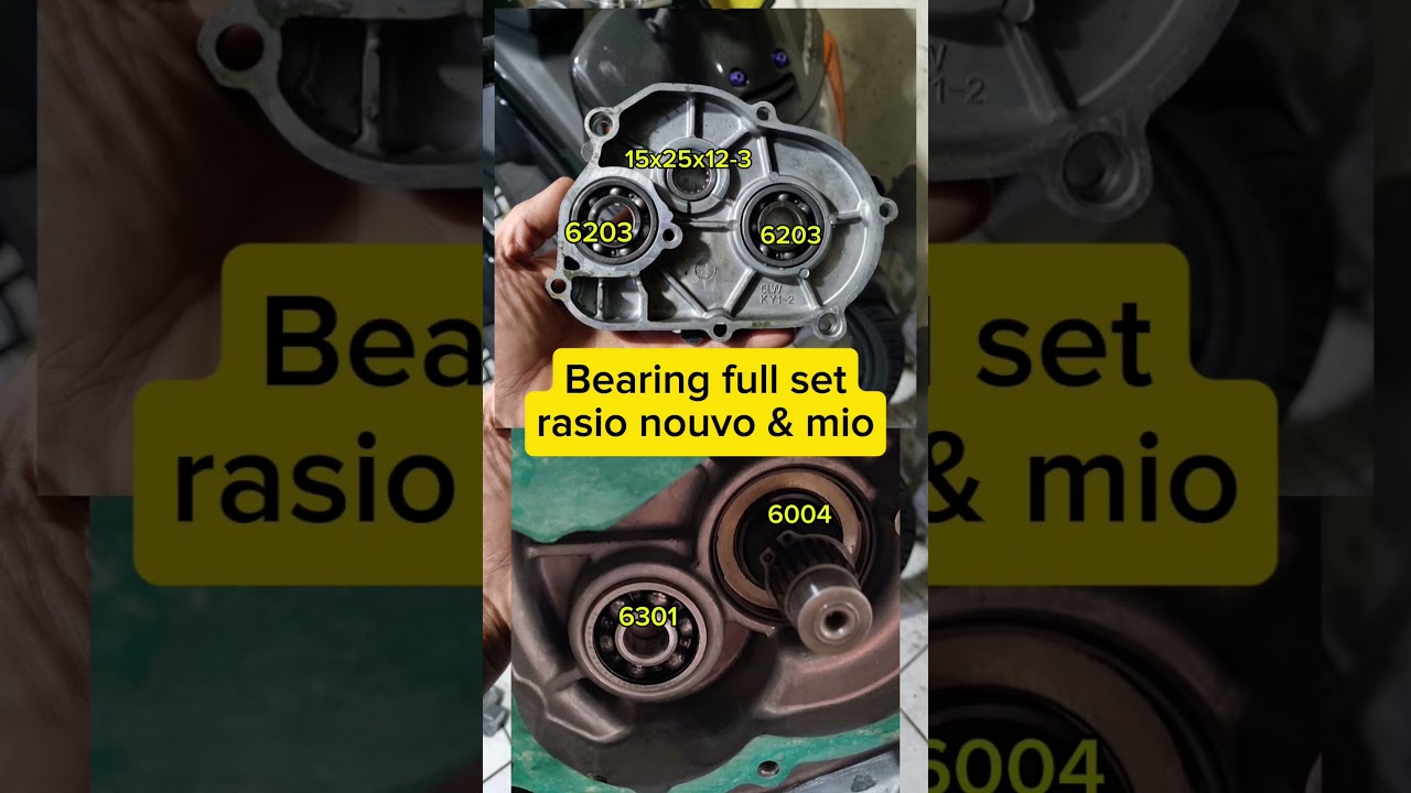 Bearing / lahar full set rasio Nouvo Mio#rasio#bearing#miosporty#miosoul#miosmile#nouvoz