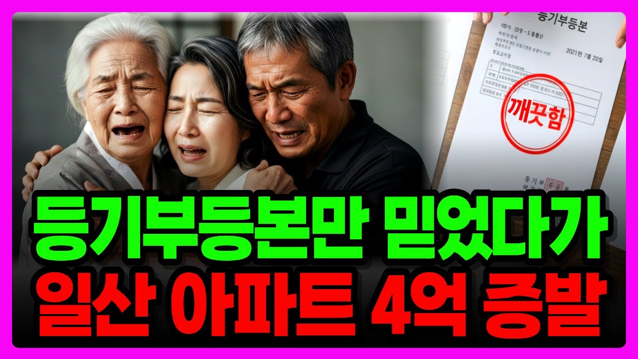 [노후자금사연] 깨끗한 등기부등본 믿었다가 평생 모은 4억 집 잃은 부부 │노후자금사연│인생사연│오디오북│
