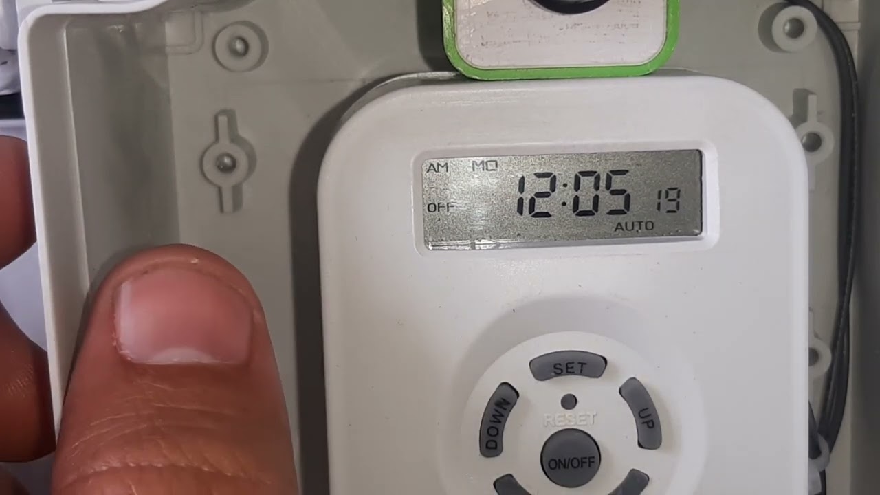 programación de Hora Día y opción am pm timer