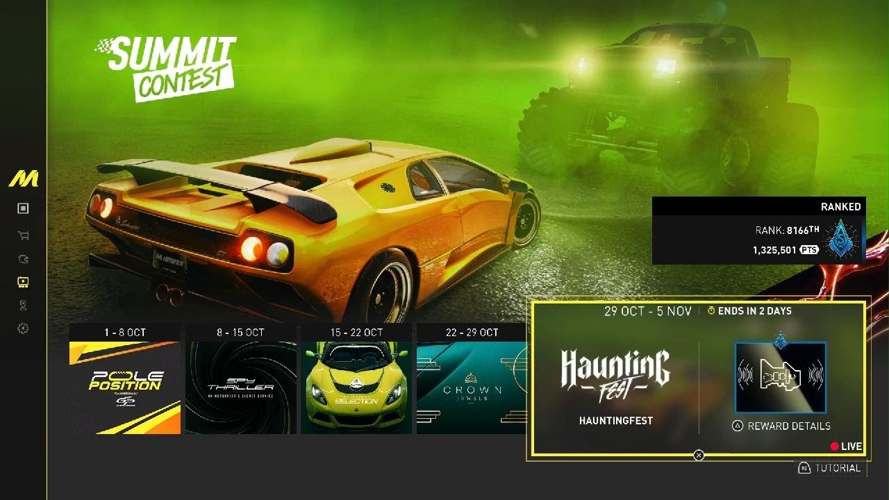 SUMMIT CONTEST || HAUNTING-FEST || THE CREW MOTORFEST || PS5 || 