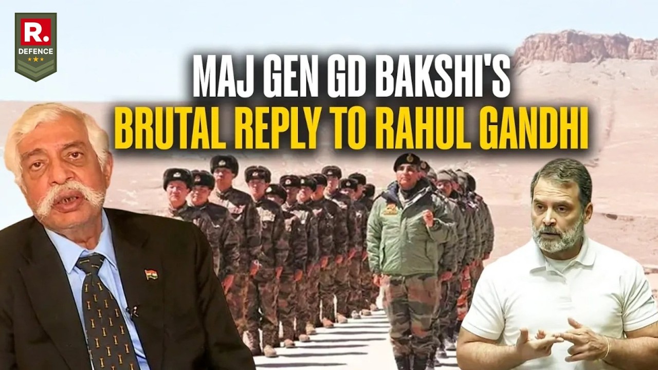 GD Bakshi Destroys Rahul Gandhi for Quoting from Gen Naravane's Book | India-China Ladakh standoff