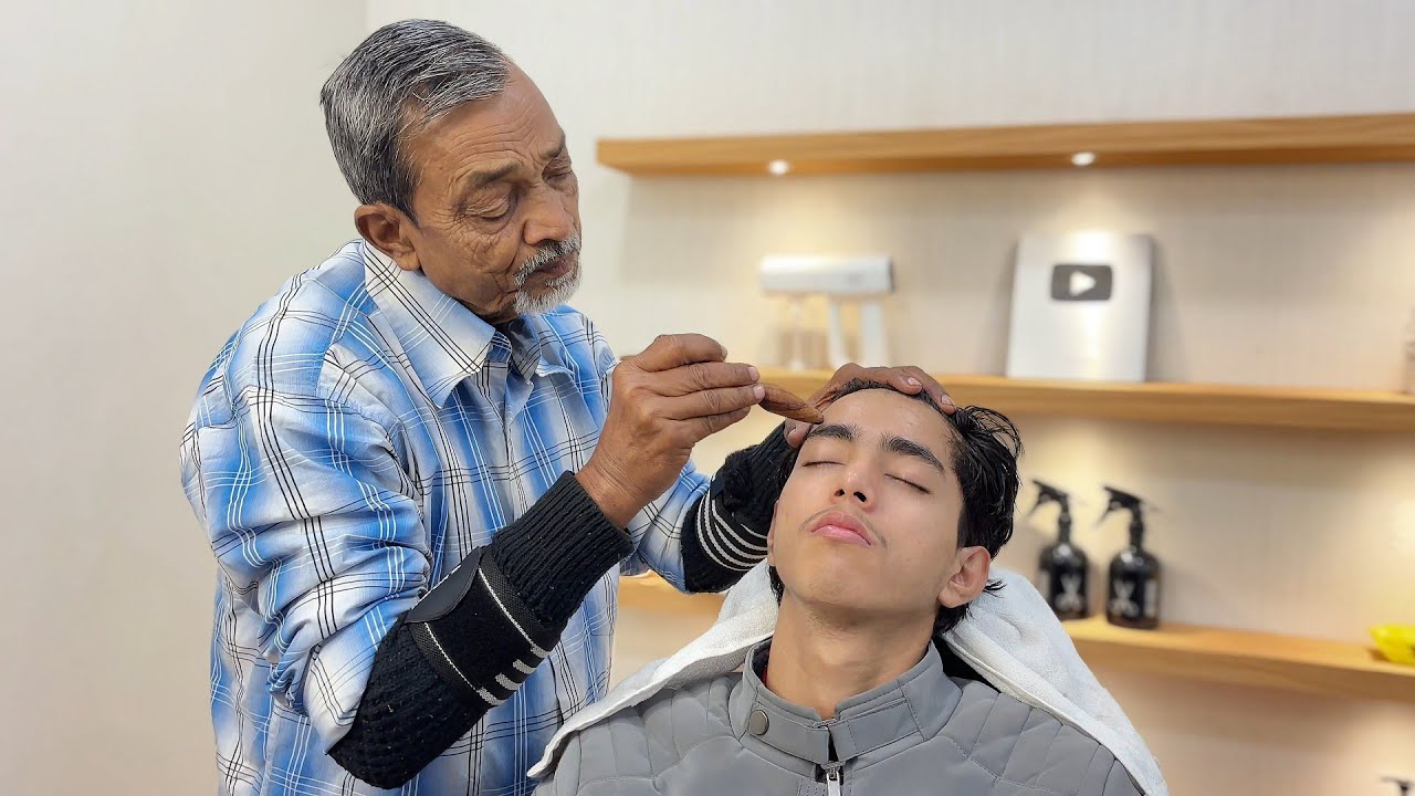 Waris Barber💲5 Head Massage & Face Cleaning 💆🏻&zwj;♂️ | Relaxing Experience ✨| asmr massage tools