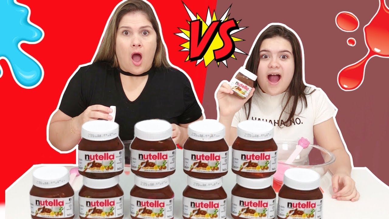 NÃO ESCOLHA A NUTELLA ERRADA! SLIME CHALLENGE