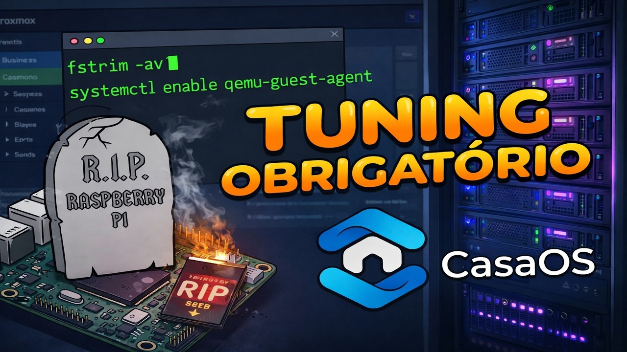 Tuning Obrigatório no Proxmox: FSTrim, QEMU Agent e CasaOS