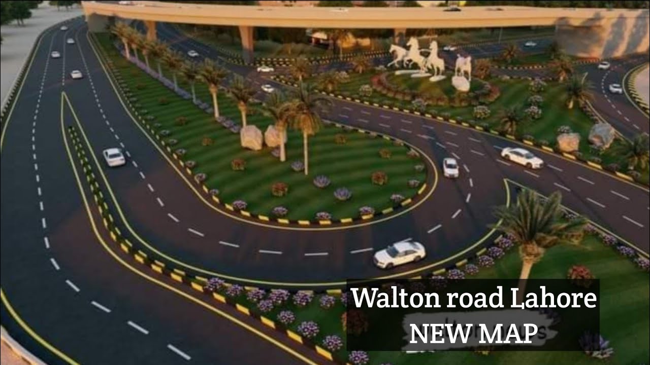 Walton road 🛣️ Lahore cantt NEW map working start