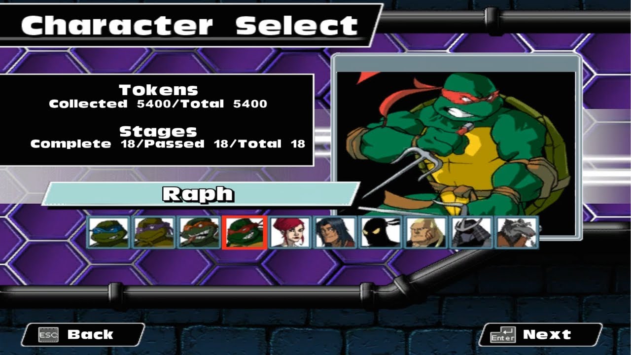 TMNT Mutant Melee Advantures Rapheal  Full All Prize (1080p Game-2026)