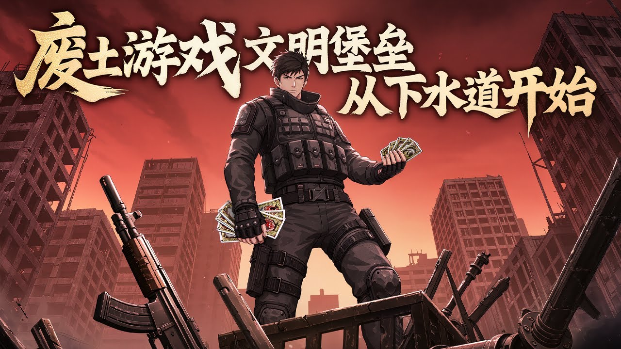 🔥【首播】《废土游戏，文明堡垒从下水道开始》💥第1~484章节：抽中暴乱街区开局，于渊凭命运卡牌崛起。从稀有设施到生态农场，再整合街区武装成&ldquo;城市阴影&rdquo;，将一切威胁碾碎于文明堡垒之外。#ai漫画#小说