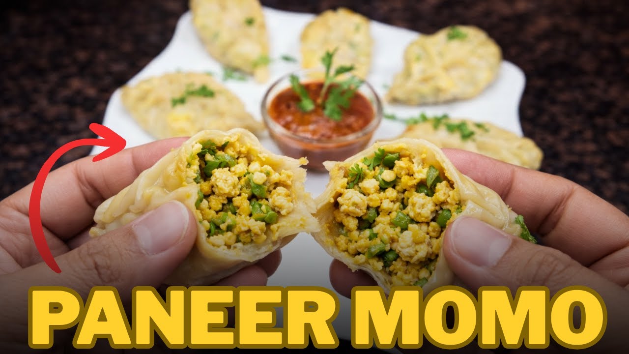 Paneer Momos Recipe in Hindi | पनीर मोमोज़ रेसिपी | Steamed Momos at Home | Paneer Momos Chutney