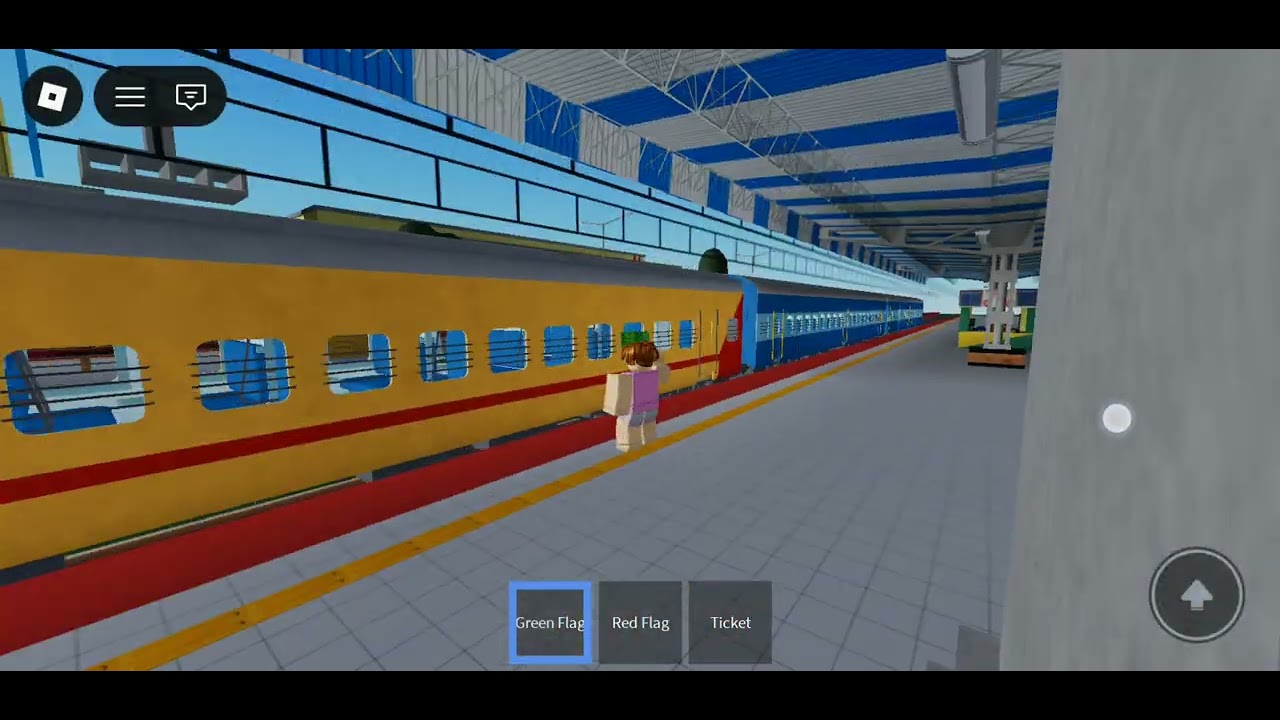 Crossing of express train with wap 4 flat 140 Kmph Roblox