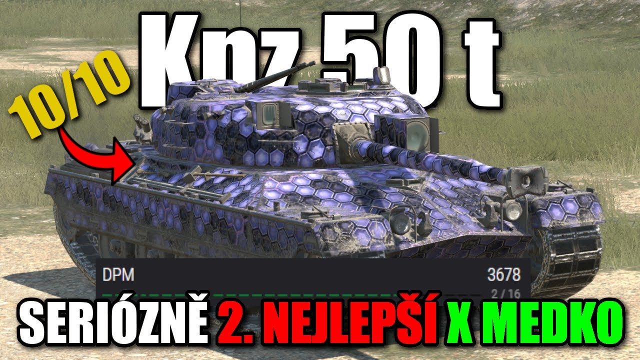 KOMPLETNÍ RECENZE Kpz 50 t 👑 - 2. NEJVĚTŠÍ DPM z tier X medek❗ | WoT Blitz