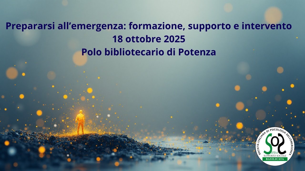 PREPARARSI ALL'EMERGENZA: formazione, supporto e intervento