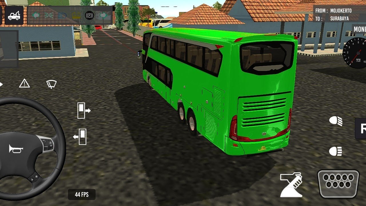 Euro Bus Driving Game Public Transportation 2024 Indonesia Bus Simulator Android Gameplay