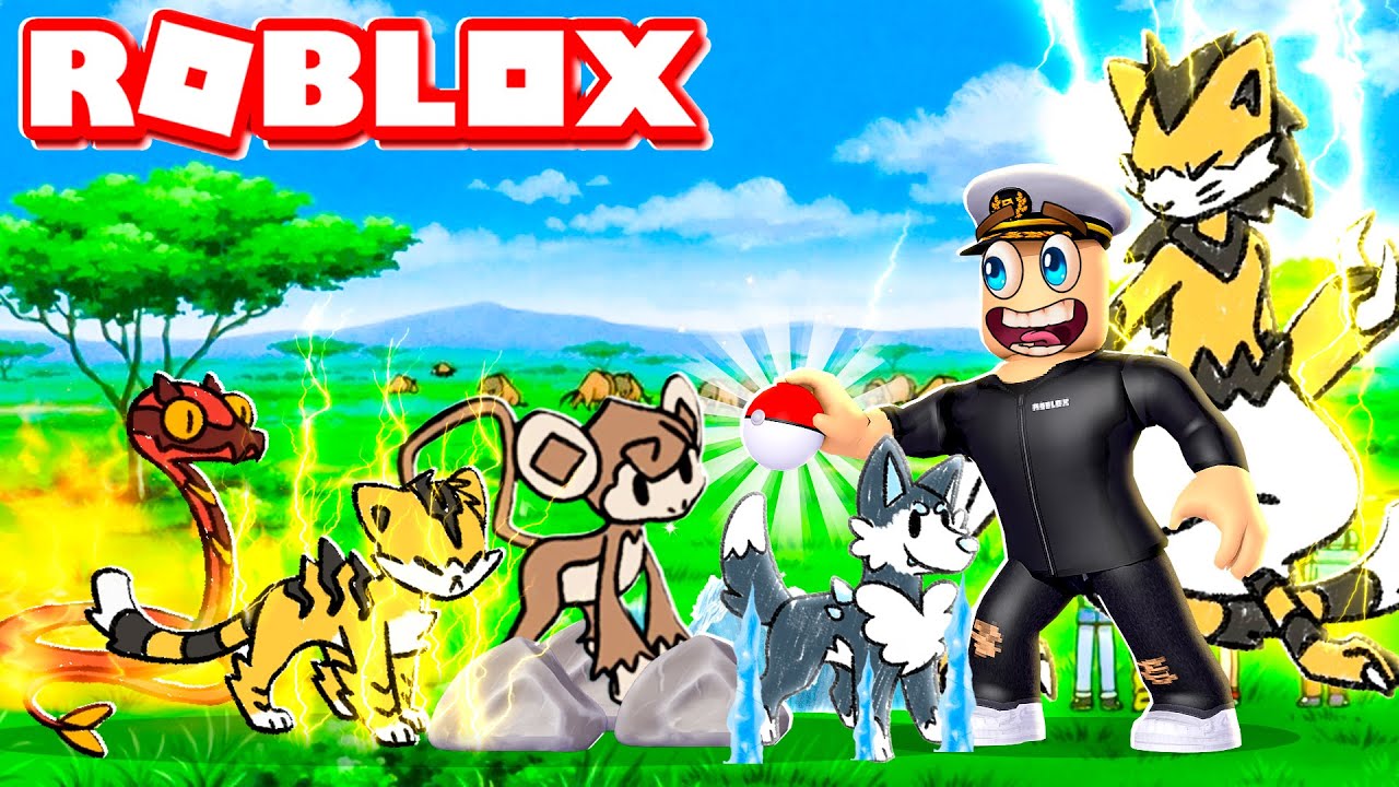 Playing a *NEW* POKEMON PET GAME in ROBLOX