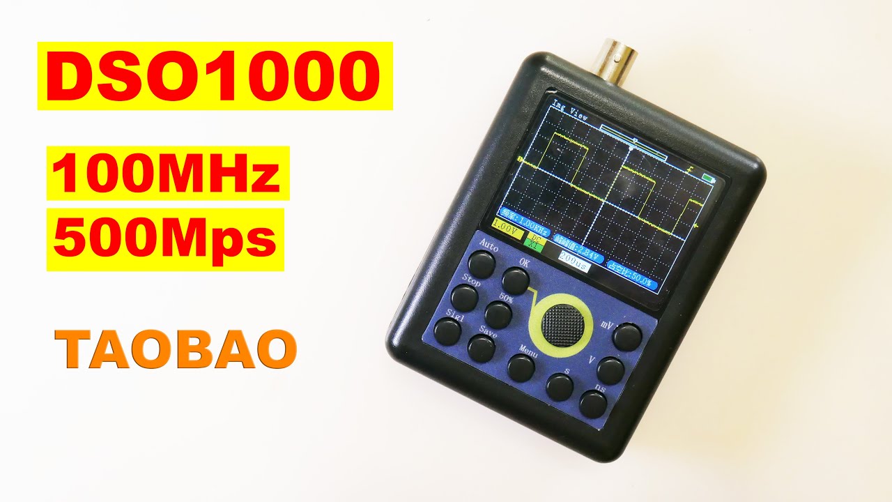 DSO1000 Недорогой осцилограф на 100MHz c Taobao