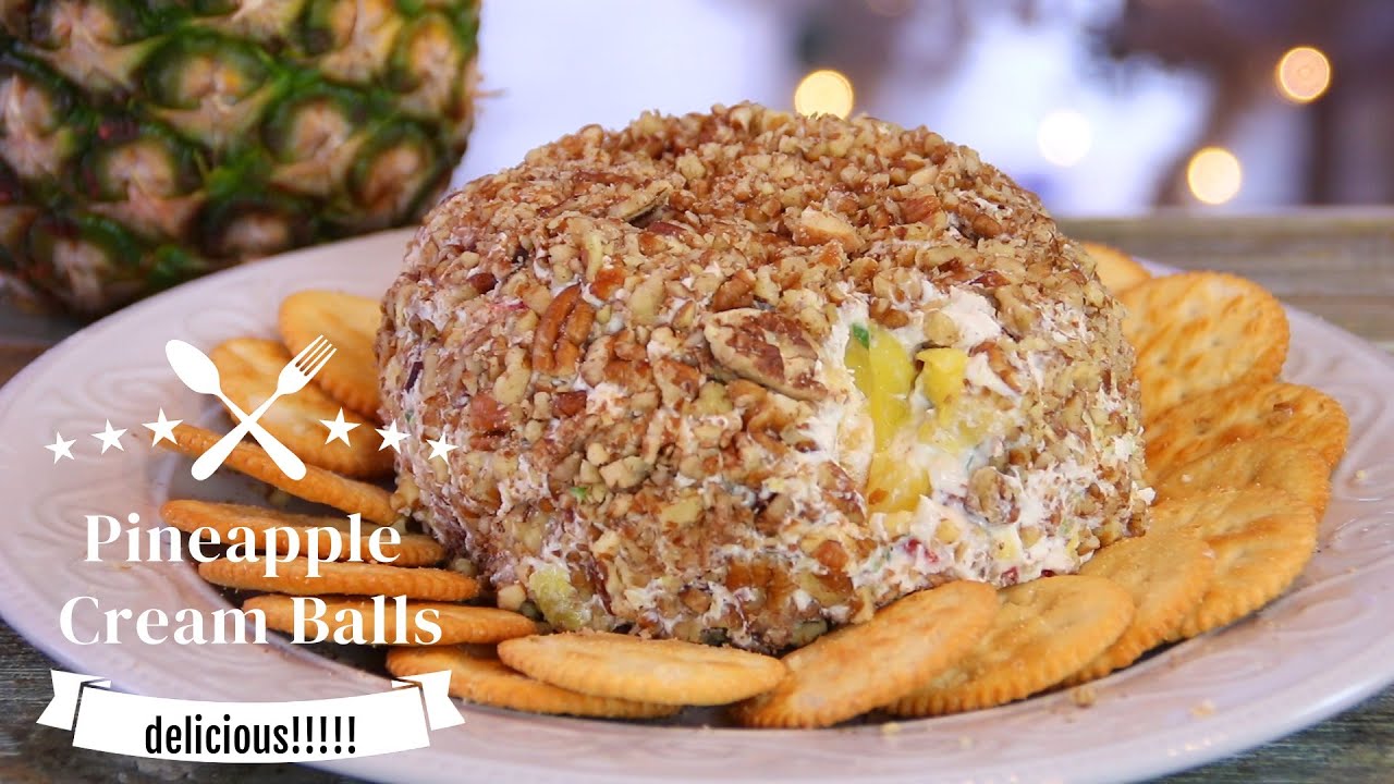 Easy Breezy Pineapple Cream Cheese Ball