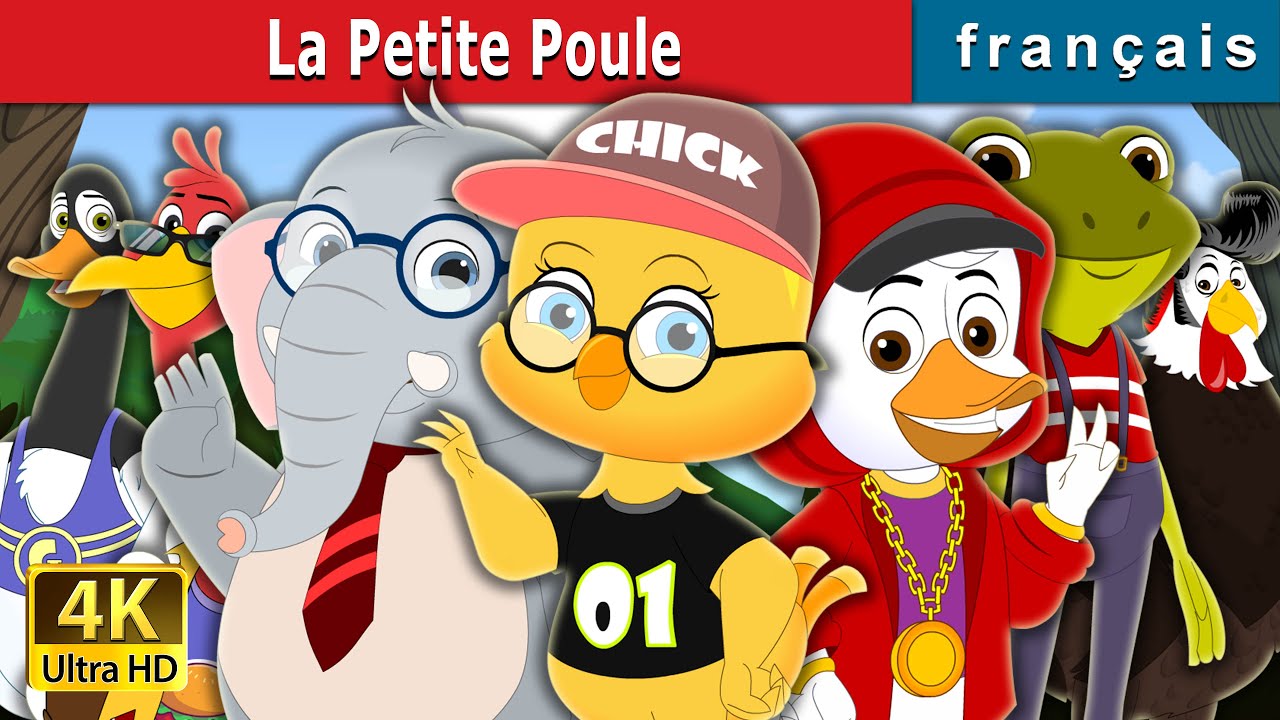 La Petite Poule | Chicken Little in French | Contes De Fées Français @French Fairy Tales