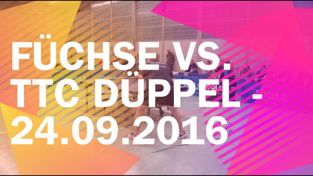 Füchse Berlin vs. TTC Düppel - Sa. 24.09.2016 - Regionalliga Nord 2016/2017