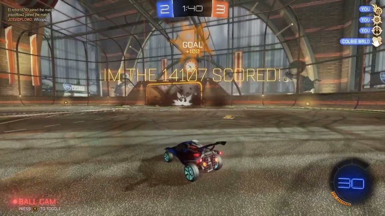 The Insane Rocket League shot in real game