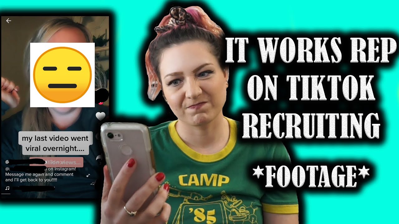Anti MLM: Reacting to an MLM rep on Tiktok recruiting (with footage)