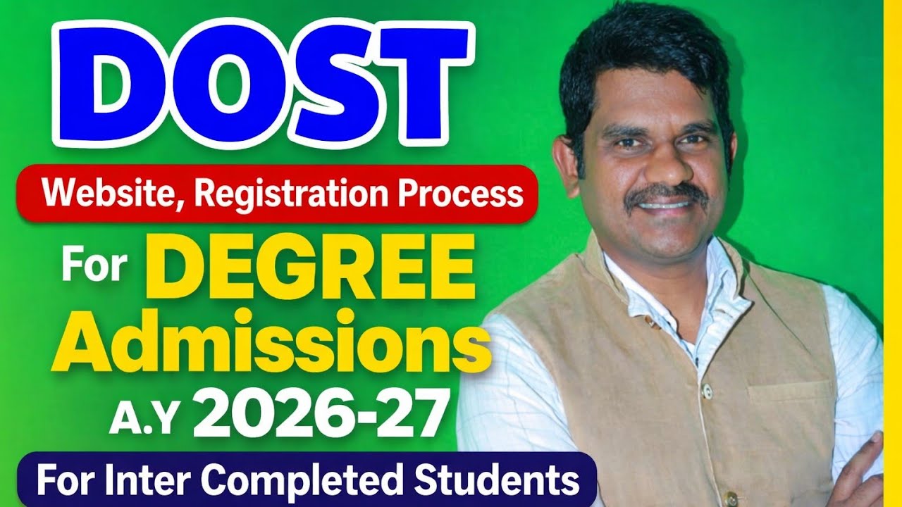 About DOST Website and Registration Process A/Y 2026-27
