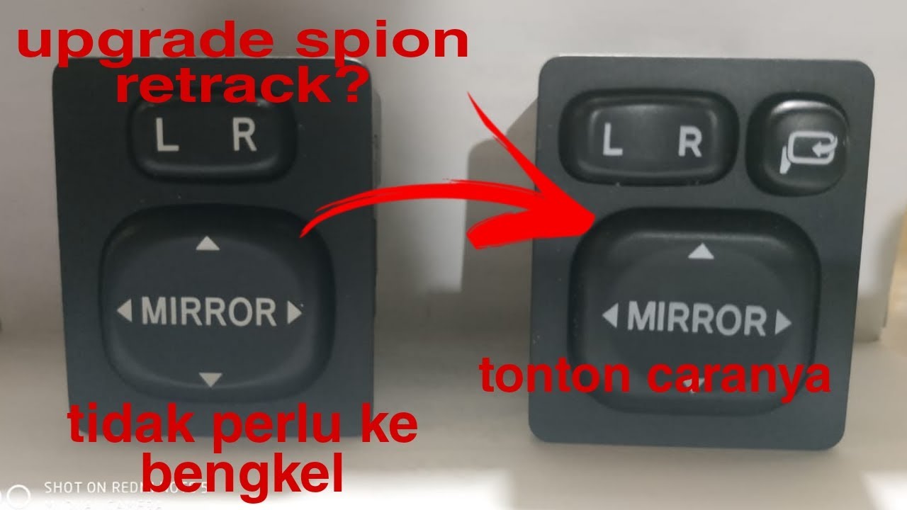 как установить трос автоматического складывания зеркала заднего вида #retrack #mirror
