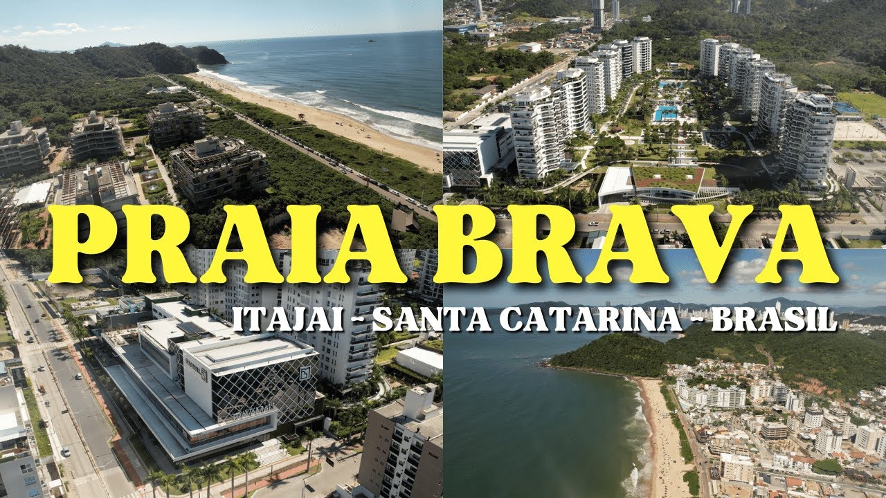 PRAIA BRAVA - ITAJAÍ EM SANTA CATARINA 🇧🇷 4K ULTRA HD